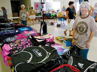 1 Lorrie with Backpacks